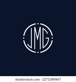 Creative-Rounded-Initial-Letters-JMG-Logo.It will be suitable for which company name or brand.