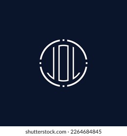 Creative-Rounded-Initial-Letters-JOL-Logo.It will be suitable for which company name or brand.