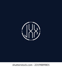 Creative-Rounded-Initial-Letters-JXX-Logo.It will be suitable for which company name or brand.