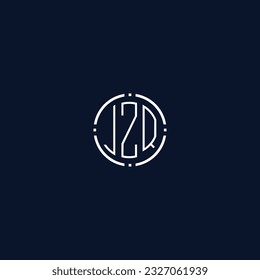 Creative-Rounded-Initial-Letters-JZQ-Logo.It will be suitable for which company name or brand.
