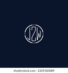 Creative-Rounded-Initial-Letters-JZW-Logo.It will be suitable for which company name or brand.