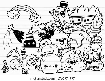 Coloring Book Children New Year Christmas Stock Illustration 1529715728