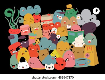 creativity Activities Funny Doodle Cartoon Arts and Crafts