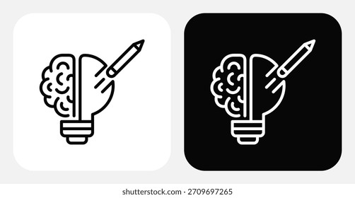 Creativity Boost Dual Monochrome Icon Set