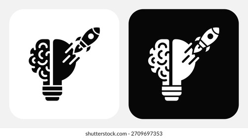 Creativity Boost Dual Monochrome Icon Set