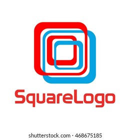 Creativity box, Solid square logo, Simple and professional square logo template