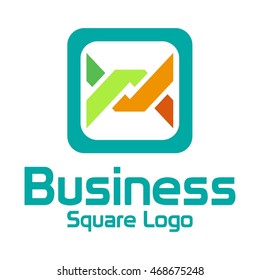 Creativity box, Solid square logo, Simple and professional square logo template