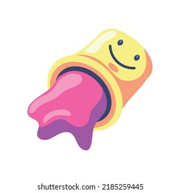 icono de dibujos animados de color creativo aislado