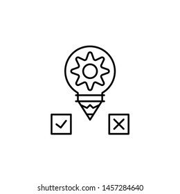 Creativity, copyright vector icon. Illustration isolated vector sign symbol