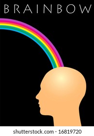 Brainbowâ??Manâ??s creativity is depicted in this interesting artwork
