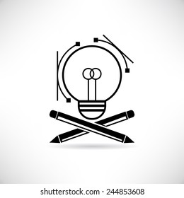 creativity design, idea bulb