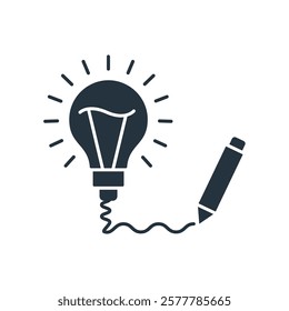 creativity flat icons  symbol line elements for infographic web