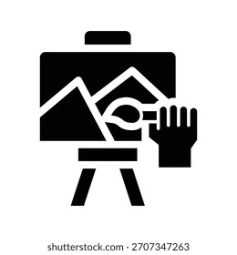 creativity glyph icon illustration vector graphic. Simple element illustration vector graphic, suitable for app, websites, and presentations isolated on white background