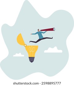 Creativity to help see business opportunity, vision to discover new solution or idea, curiosity, searching for success.character for design