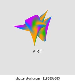 Creativity icon, creative agency logo, vector abstract imagination sign, art icon