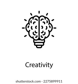 Creativity icon design stock illustration