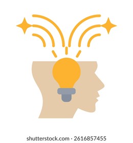 Creativity Icon Element for Design