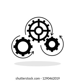 Creativity icon in flat style. Creative symbol for your web site design, logo, app, UI Vector EPS 10.