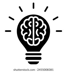 Creativity icon line vector illustration