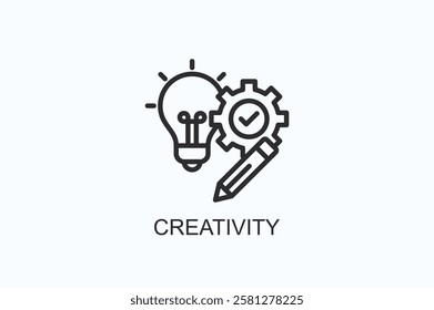 Creativity Icon Or Logo Isolated Illustration