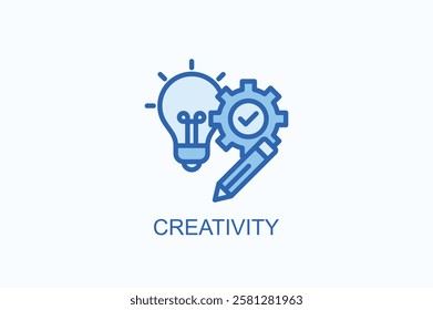 Creativity Icon Or Logo Isolated Illustration