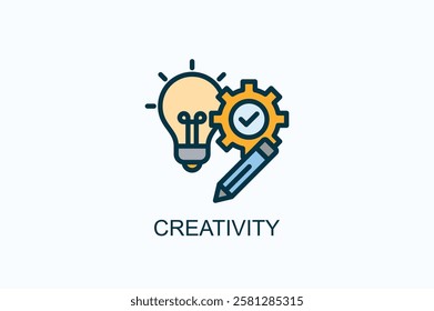 Creativity Icon Or Logo Isolated Illustration