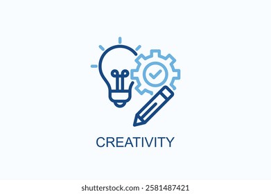 Creativity Icon Or Logo Isolated Illustration