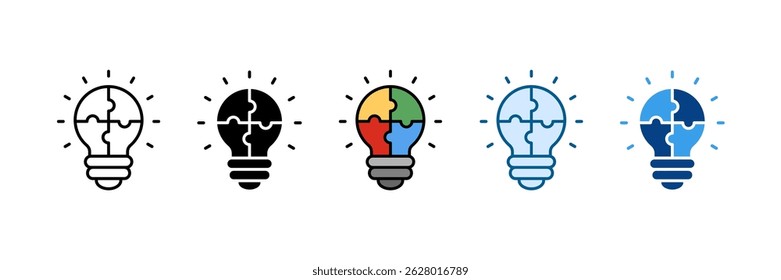 Creativity Icon Set Multiple Style Collection