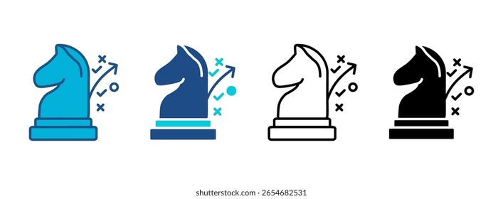 Creativity Icon Set With Multiple Styles. Vector Illustration