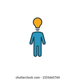 Creativity icon. Simple element from soft skills icons collection. Creative Creativity icon ui, ux, apps, software and infographics.