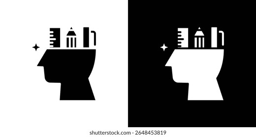 Creativity icon symbol collection. Flat vector stock illustration.