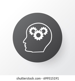 Creativity Icon Symbol. Premium Quality Isolated Intellectual Process Element In Trendy Style.