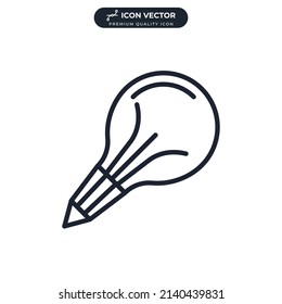 plantilla de símbolo de icono de creatividad para la ilustración vectorial de la colección de diseño gráfico y web