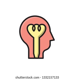 creativity icon vector design full colour