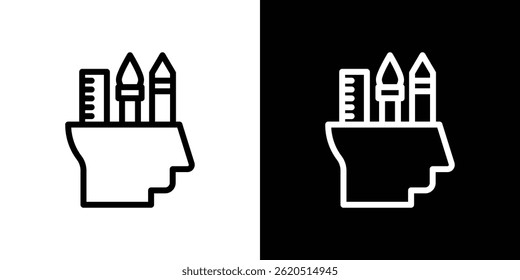 Creativity icon vector, illustration logo template in trendy style