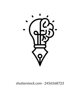 Creativity icon in vector. Logotype
