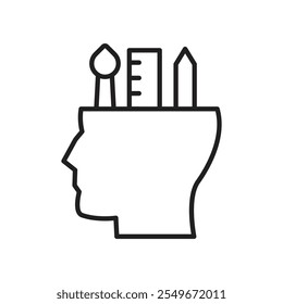 Creativity icon web design in vector