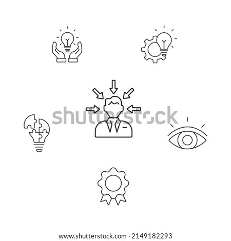 creativity icons set . creativity pack symbol vector elements for infographic web