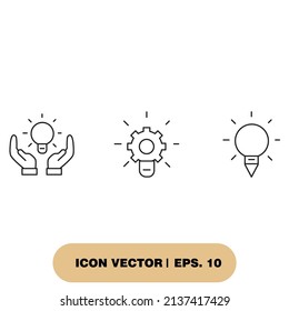 creativity icons  symbol vector elements for infographic web