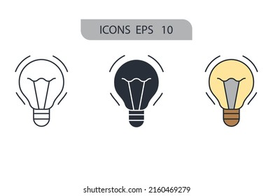 creativity icons  symbol vector elements for infographic web