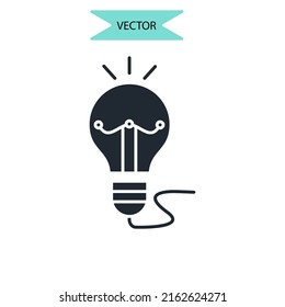 creativity icons  symbol vector elements for infographic web