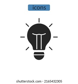 creativity icons  symbol vector elements for infographic web