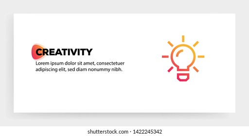 CREATIVITY AND ILLUSTRATION ICON CONCEPT