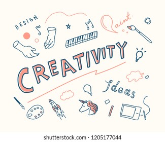 Creativity and innovation concept illustration