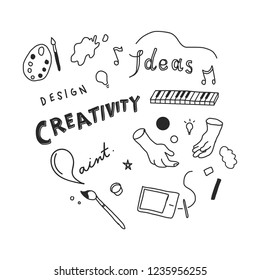 Creativity and innovation concept illustration