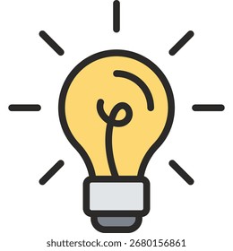 Creativity lineal color icon. Creativity icon suitable for web and mobile application