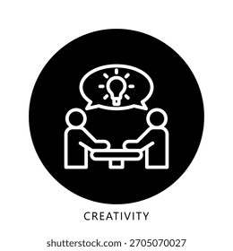Creativity Mini Illustration Icon. Use For Modern Concept, Print, Ui, Ux Kit, Web And App Development. Vector Related To Business Finance, Management And More