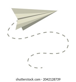 creativity paper plane icon isolated