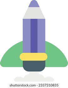 Creativity Pencil flat icons design