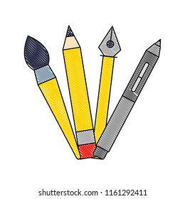 creativity pencil pen brush artistic tools
